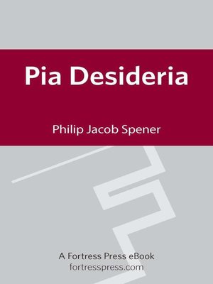 cover image of Pia Desideria